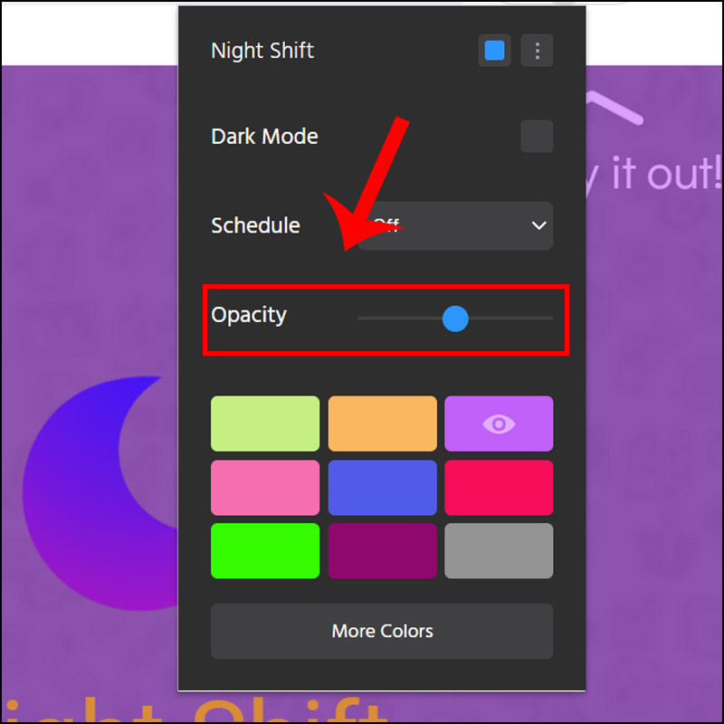 Tải tiện &iacute;ch Night Shift